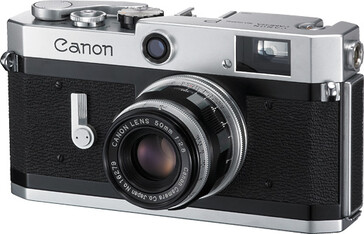 A Canon P é uma linda câmera rangefinder com um design bastante minimalista. (Fonte da imagem: The Canon Camera Museum)