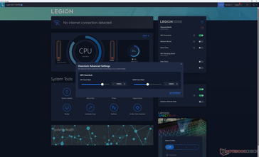 Configurações padrão de overclock da GPU