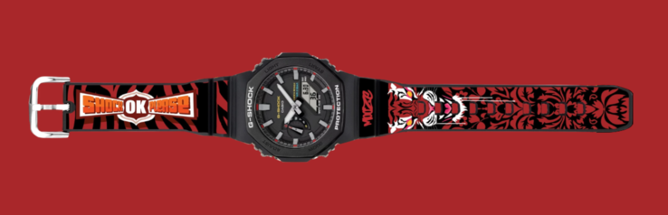 O relógio da série GA-2100 da colaboração Casio G-Shock x Mooze. (Fonte da imagem: G-Shock India via Instagram)