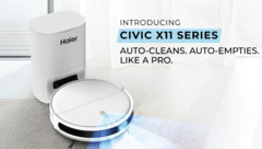 Lançamento dos novos aspiradores robôs Civic X11 da Haier (Fonte da imagem: Haier)