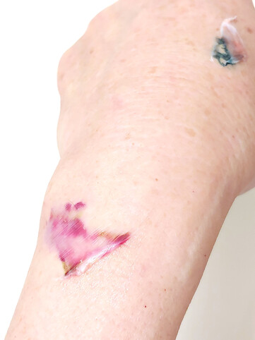 Tatuagens após o banho.