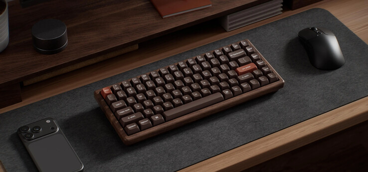 Teclado para jogos sem fio Keychron K2 HE All Wood Special Edition