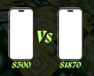 Uma ilustração. uS$ 300 CMF Phone 2 Pro contra o Sony Xperia 1 VII (Fonte da imagem: DrMoRobot/Canva e Geralt/Pixabay; editado)