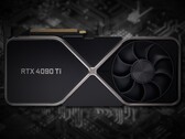 Um eventual GeForce RTX 4090 Ti pode produzir até 100 TFLOPS computados. (Fonte da imagem: Nvidia (mocked up 3090)/Unsplash - editado)