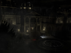 Uma captura de tela do trailer de Resident Evil Requiem mostrando o Wrenwood Hotel (fonte da imagem: Resident Evil YT)