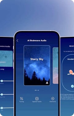 O AI Brainwave Audio pode reproduzir música ambiente durante o sono (Fonte da imagem: Anker)