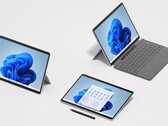 O Surface Pro 8 se parece com o Surface Pro X, mas com hardware consideravelmente melhor. (Fonte de imagem: Microsoft)