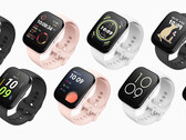 O Amazfit Bip 5 em suas três cores de lançamento. (Fonte da imagem: Amazfit)