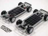 O Uni Wheel da Hyundai promete economia de espaço e maior eficiência para EVs. (Fonte da imagem: Hyundai Motor Group)