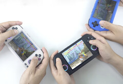 À primeira vista, o RG40XX H se parece com o recente RG Cube. (Fonte da imagem: Anbernic)