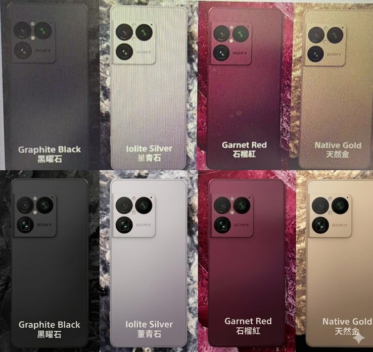 Imagens de marketing vazadas do Sony Xperia 1 VIII.