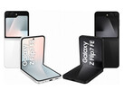 Espera-se que a Samsung ofereça o Galaxy Z Flip FE apenas em duas cores de lançamento. (Fonte da imagem: via Evan Blass - editado)