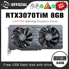 O 51Risc RTX 3070 TiM GPU de varejo mais barato que o RTX 3060 Ti Founders Edition. (Fonte da imagem: Aliexpress)