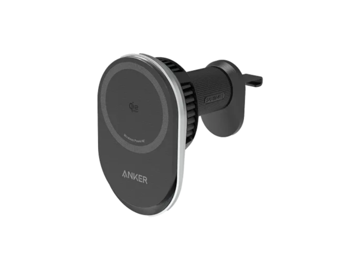 Uma nova imagem do carregador sem fio para carro Anker Prime na cor preta/prata. (Fonte da imagem: Anker)