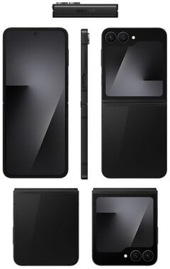O Galaxy Z Flip 7 FE, na foto, pretende ser uma alternativa de baixo custo ao Flip 7 (fonte da imagem: Evan Blass)