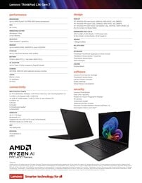 Especificações do Lenovo ThinkPad L14 Gen 7 AMD.