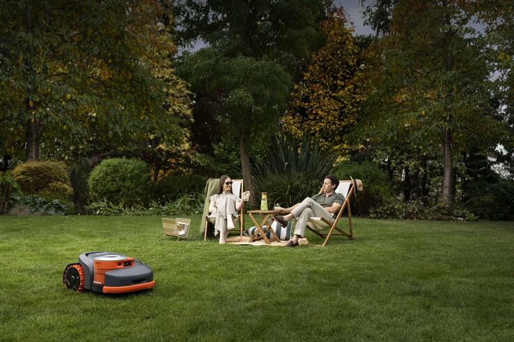 Cortador de grama robô Navimow H2 da Segway