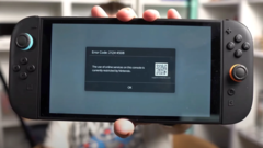 Um console Nintendo Switch 2 restrito (fonte da imagem: canal do YT de ScatteredBrain)