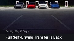A oferta de transferência gratuita do FSD se juntará a um acordo experimental (Fonte da imagem: Tesla)