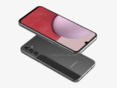 A "Galaxy A14" render. (Fonte: OnLeaks x GizNext)