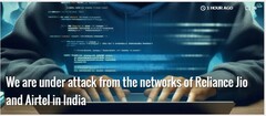 A popular publicação de tecnologia GSMArena enfrenta um ataque DDoS maciço, supostamente proveniente de IPs indianos. (Fonte: GSMArena)