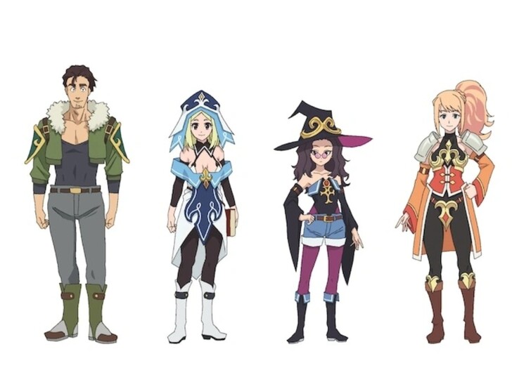 Ozuma, Acua, Megumi e Luckless servem como doppelgangers em Konosuba - Bonus Stage. (Fonte da imagem: Crunchyroll)