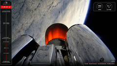 Vista do segundo estágio do Electron durante o lançamento do QPS-SAR-12 (Fonte da imagem: Rocket Lab)