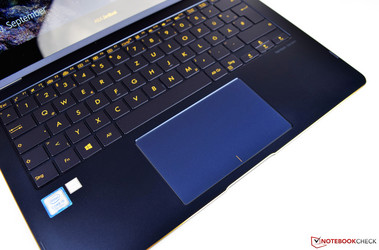the touchpad of the Asus ZenBook Flip S