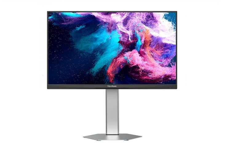 O monitor Viewsonic VX24G26J apresenta um design relativamente simples e elegante.
