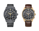 O Citizen AN8197-52E e o AN8193-02H em um fundo branco.