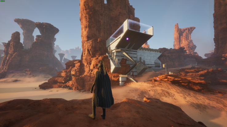 O senhor pode construir algumas estruturas bem futuristas, desde que não o faça em "areia aberta" (Fonte: capturas de tela do jogo)