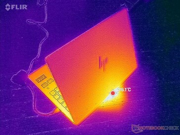 O calor residual sai pela parte traseira e sobe em direção à parte frontal do monitor