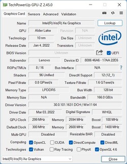 GPU-Z: G7 Iris Xe Graphics