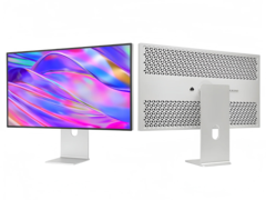 O Kuycon G32P (foto) suporta profundidade de cor real de 10 bits e cobre 99% das gamas de cores DCI-P3 e sRGB. (Fonte da imagem: ClickClack.io)