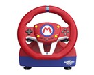 O Hori Mario Kart Racing Wheel Pro Mini para Nintendo Switch 2 tem o tema de cores do Mario.