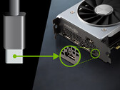 A série GeForce RTX 20 será a primeira e última vez que veremos o conector VirtualLink. (Fonte de imagem: NVIDIA)