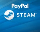 Os logotipos do PayPal e do Steam são exibidos (Fonte da imagem: PayPal, Steam com edições)