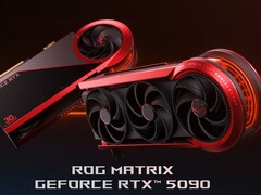 Imagem mostrando a ROG Matrix RTX 5090. (Fonte da imagem: ASUS)
