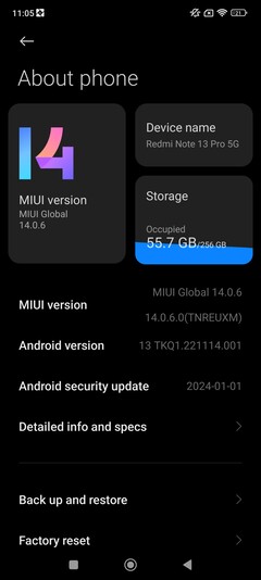 Xiaomi Redmi Note 13 Pro 5G software