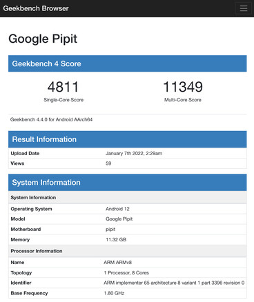 (Fonte de imagem: Geekbench)