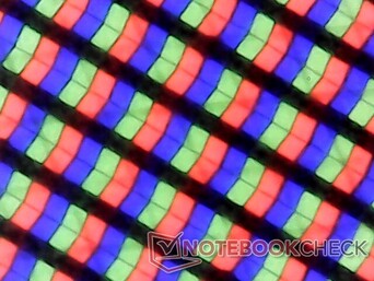 Subpixels Crisp RGB com camada de tela sensível ao toque