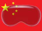 O headset Apple Vision Pro será lançado na China ainda este ano. (Imagem via Apple e Wikimedia Commons, com edições)