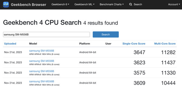 (Fonte da imagem: Geekbench)