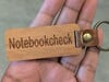 Texto em nogueira usando laser de diodo.
