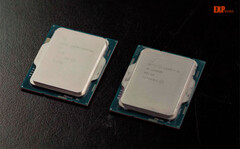Intel Raptor Lake Core i9-13900 fotografado junto com Alder Lake Core i9-12900K. (Fonte de imagem: Expreview)