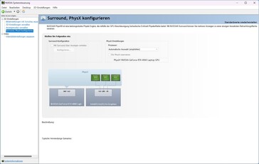 As configurações de surround também não estão acessíveis