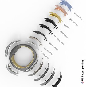 E outro novo recurso: O design do anel pode ser personalizado usando painéis intercambiáveis. (Fonte da imagem: Bond Ring)