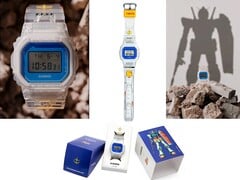 O DW-5600 da Casio, com tema Gundam, combina um design transparente com cores inspiradas no RX-78-2 e uma embalagem de edição especial.