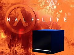 Fundo do Half-Life com a Valve Steam Machine (Fonte da imagem: Valve com edições)