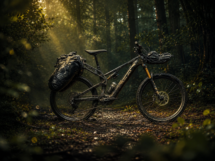 A bicicleta elétrica Specialized Levo 4 X possui um quadro de carbono de 11 m